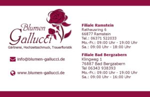 Visitenkarte - Blumen Gallucci